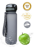Бутылка для воды UZSPASE Colorful Frosted 800ml серый