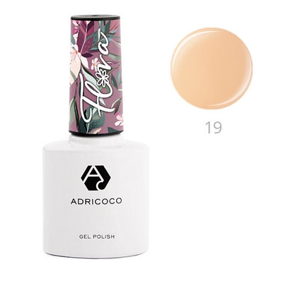 Гель-лак ADRICOCO FLORA №19 - пышный пион (8 мл.)