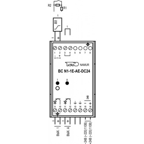 Блок сопряжения NAMUR BC N1-1E-AE-DC24 - фото 3 - id-p173603427