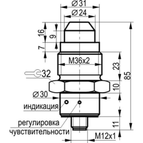 Датчик уровня CSN WC84B8-32N-5-LZS4-32 - фото 2 - id-p173594553