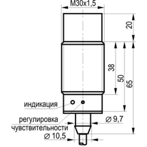 Ёмкостный датчик уровня CSN EF8A5-31N-20-LZ - фото 2 - id-p173594619