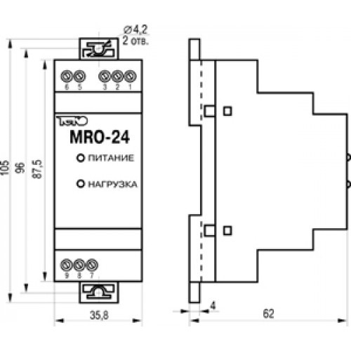 Модуль релейный MR0-24 - фото 2 - id-p173603630