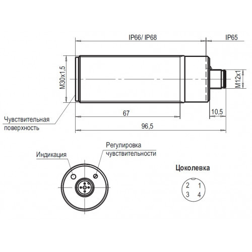 Ёмкостный датчик уровня CSN EC87P5-31N-20-LZS4 - фото 2 - id-p173594639