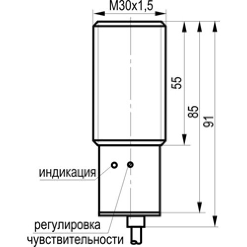 Ёмкостный датчик уровня CSB A81A5-43P-10-LZ - фото 2 - id-p173594671