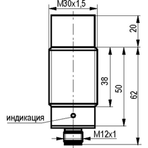 Индуктивный датчик ISN EC8A-32N-15-LS4 - фото 2 - id-p173599849