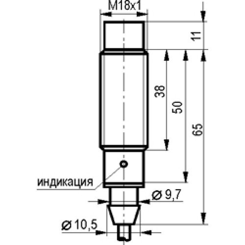 Индуктивный датчик ISN EF4A-31N-8-LZ-H - фото 3 - id-p173599992