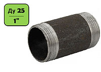 Бочонок стальной Ду 25 (1") черный (L=65 мм)
