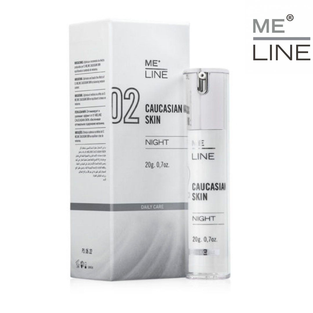 Крем отбеливающий от пигментных пятен на лице ME LINE Caucasian Skin Night Cream