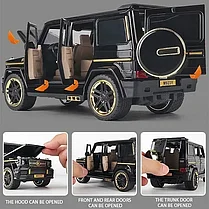 Машинка металлическая инерционная "Мерседес Гелендваген G65" 1:24, фото 2