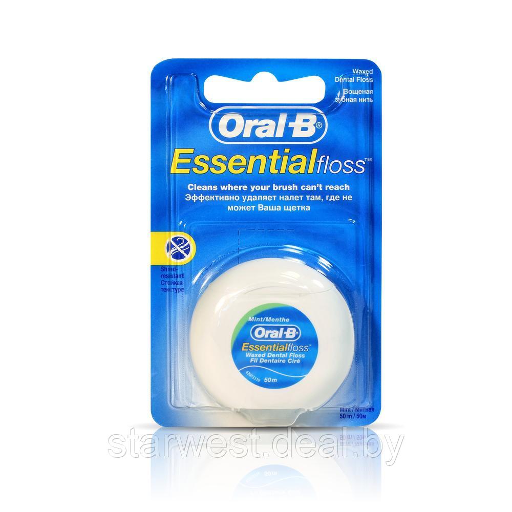 Oral-B Essential Floss Вощеная 50 м Зубная нить / нитка - фото 1 - id-p136552985