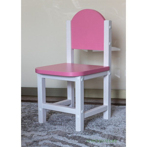 Комплект мебели для детей столик и 2 стульчика «Зефирка» арт. KMZP2-705050. Цвет розовый с белым. - фото 4 - id-p173635547