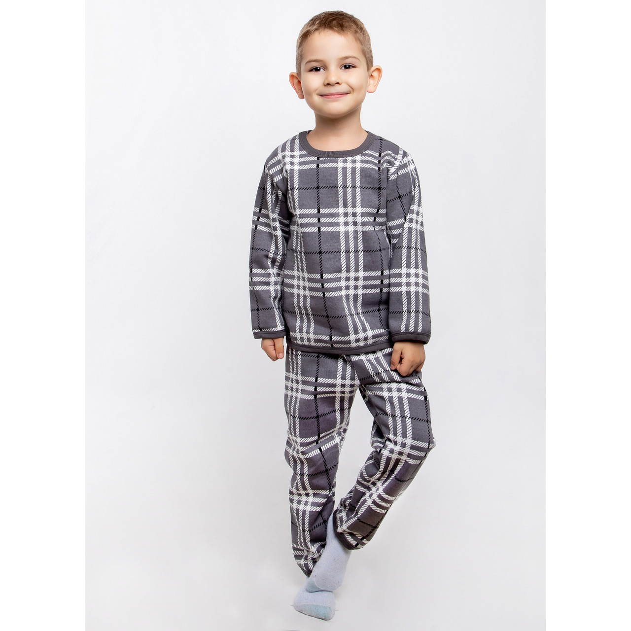 Пижама для мальчика утепленная рост 104-110 см