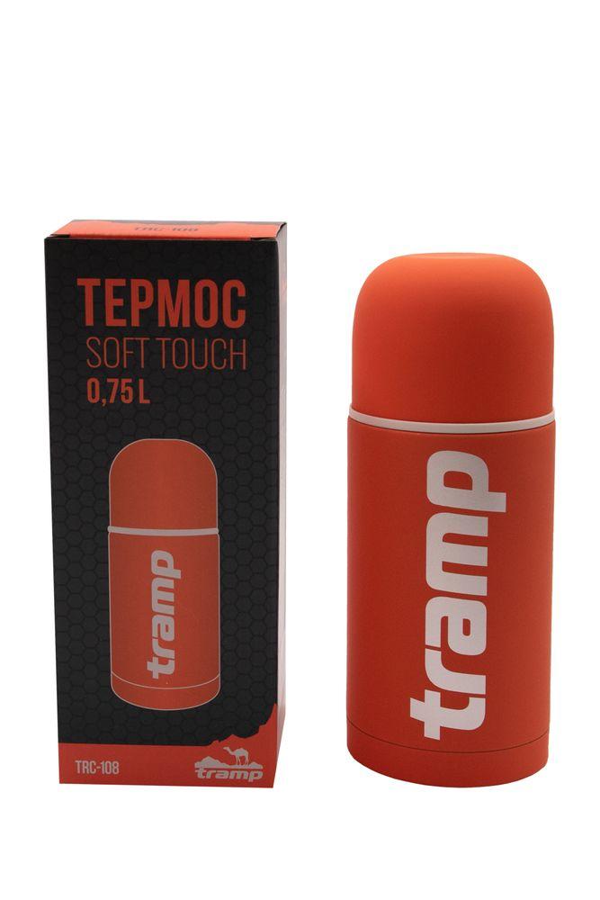 Термос Tramp Soft Touch 0,75 л (оранжевый) TRC-108ор, фото 1