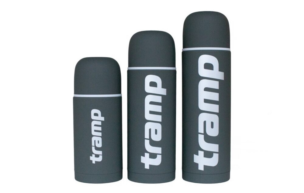 Термос Tramp Soft Touch 1,0 л (серый) TRC-109ср - фото 3 - id-p173662121