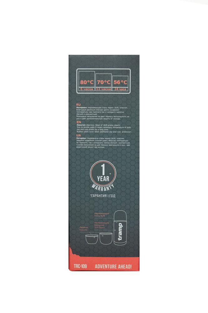 Термос Tramp Soft Touch 1,2 л (серый) TRC-110ср - фото 3 - id-p173662125