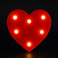 Светильник-сердце с  LED подсветкой