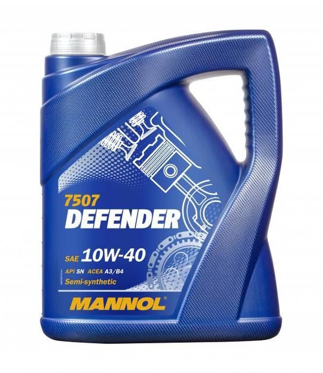Масло моторное MANNOL Defender 10W-40 API SN полусинтетика 5л, 1912