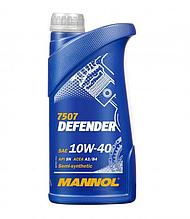 Масло моторное MANNOL Defender 10W-40 API SL, 7507 полусинтетика 1л