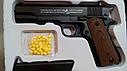 Пистолет игрушечный C.8 металлический с пульками и съемным магазином, фото 4
