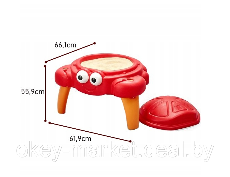 Песочница-столик Step2 Крабик 866100 - фото 9 - id-p173690162