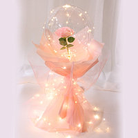 Цветок, LED гирлянда в воздушном шаре