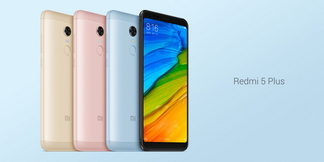 Смартфон Xiaomi Redmi 5 Plus 3GB/32GB международная версия (золотистый) - фото 1 - id-p173770127