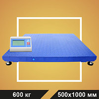 Весы МП 600 ВЕЖА Ф-1 (100/200; 500х1000) платформенные "Циклоп 07"