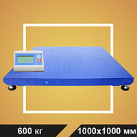 Весы МП 600 ВЕЖА Ф-1 (100/200; 1000х1000) платформенные "Циклоп 07"