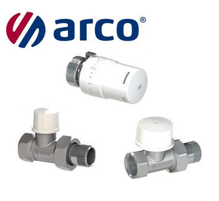 Термостатический комплект для радиатора прямой 1/2" Arco (Испания) - фото 1 - id-p173781556