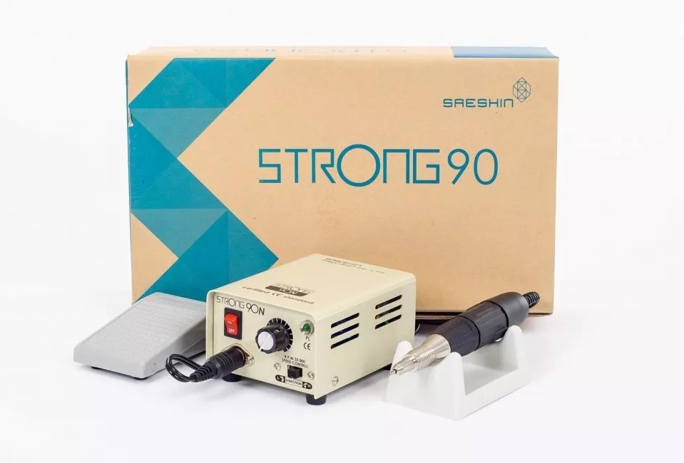 Аппарат для маникюра Strong 90N/102 (с педалью в коробке) машинка - фото 1 - id-p155294080