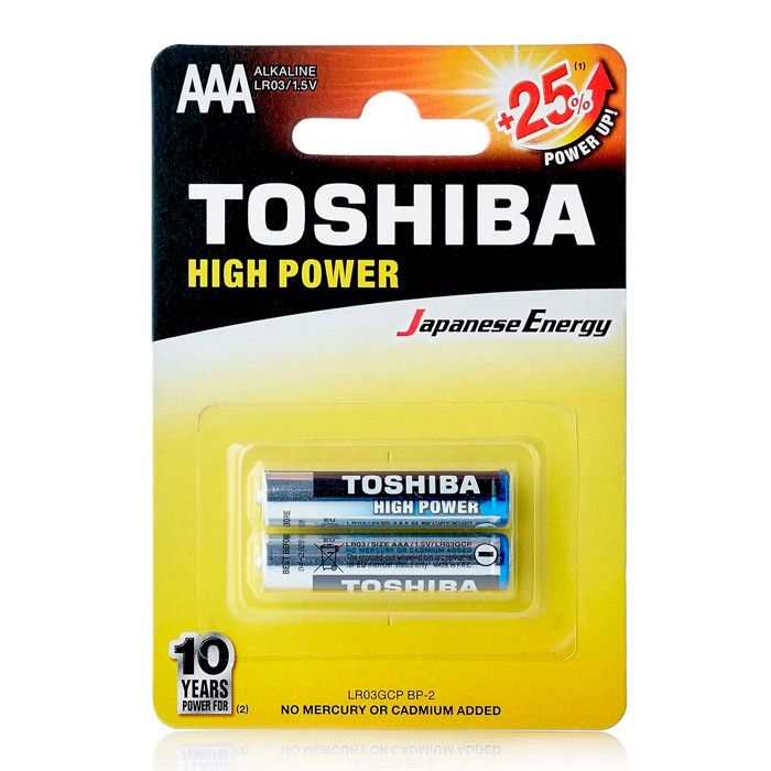Батарейки TOSHIBA High Power AAA LR03 - фото 1 - id-p173790621