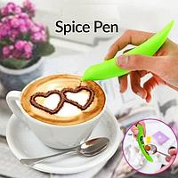 Ручка для рисования на кофе «Spice Pen» салатовая