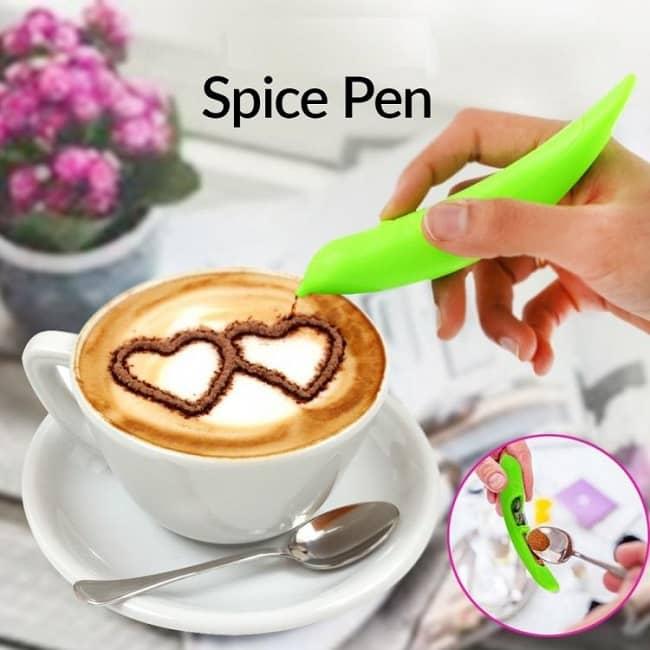 Ручка для рисования на кофе «Spice Pen» салатовая - фото 1 - id-p173800781
