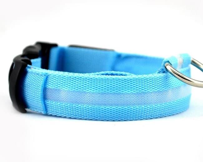 Светящийся ошейник для животных Collar LED синий, размер M - фото 2 - id-p173800793
