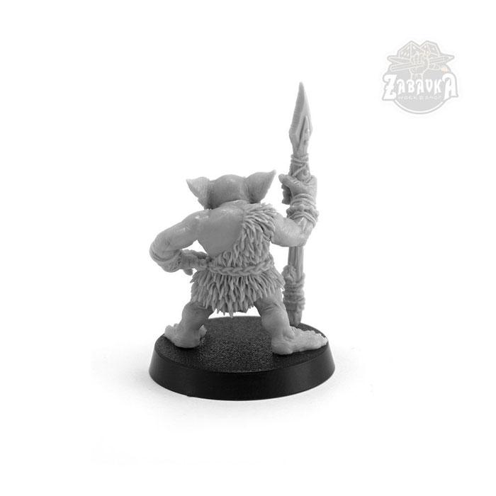 Гоблин-копейщик / Goblin Spearman (25 мм) Коллекционная миниатюра Zabavka - фото 4 - id-p173814318