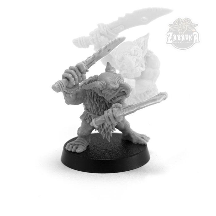 Гоблин-воин / Goblin Warrior - 2 (25 мм) Коллекционная миниатюра Zabavka - фото 1 - id-p173814320