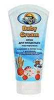 Детский крем для младенцев Baby Cream под подгузник с ромашкой, маслом пшеничных зерен и пчелиным воском, 85