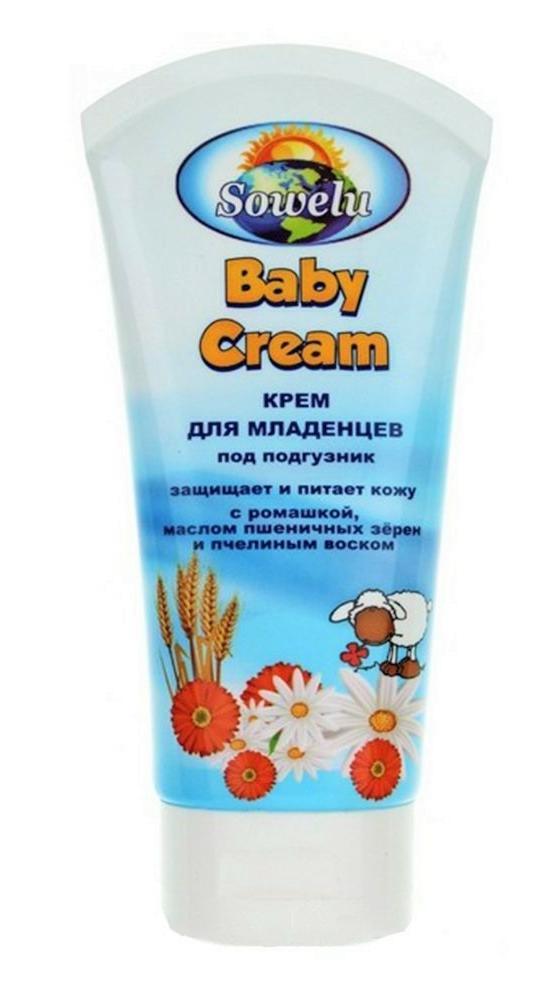 Детский крем для младенцев Baby Cream под подгузник с ромашкой, маслом пшеничных зерен и пчелиным воском, 85 - фото 1 - id-p156505957