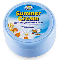 Летний детский крем Summer Cream с увлажняющим комплексом с защитой от UV-лучей с маслом каритэ, 100 мл