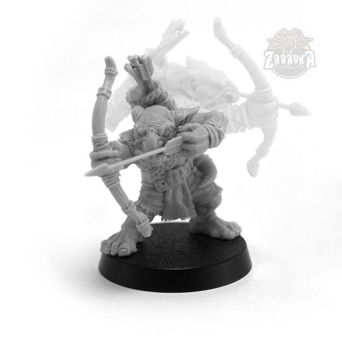 Гоблин-лучник / Goblin Archer (25 мм) Коллекционная миниатюра Zabavka - фото 1 - id-p173814323