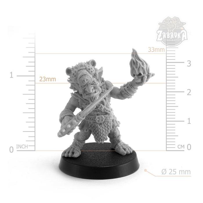 Гоблин волшебник / Goblin Wizard - 2 (25 мм) Коллекционная миниатюра Zabavka - фото 2 - id-p173814326