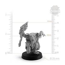 Гоблин шаман / Goblin Shaman (25 мм) Коллекционная миниатюра Zabavka, фото 2