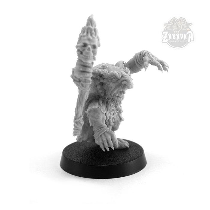 Гоблин шаман / Goblin Shaman (25 мм) Коллекционная миниатюра Zabavka - фото 6 - id-p173814327