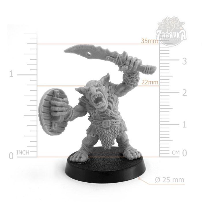 Гоблин-разбойник / Goblin Rogue - 2 (25 мм) Коллекционная миниатюра Zabavka - фото 2 - id-p173814330