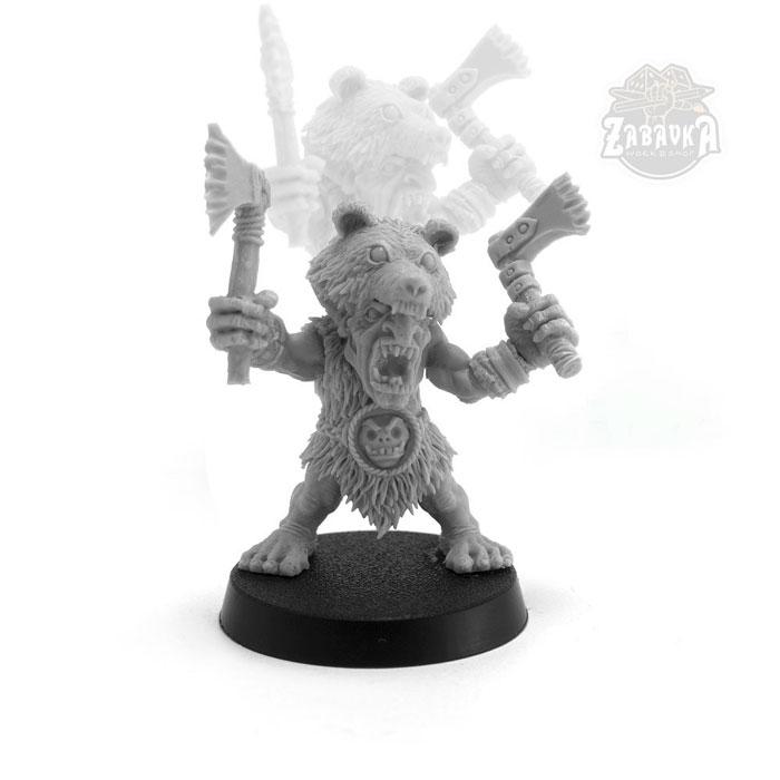 Гоблин берсерк / Goblin Berserker (25 мм) Коллекционная миниатюра Zabavka - фото 1 - id-p173814334