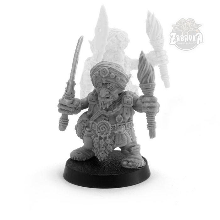 Гоблин странник / Goblin Wanderer (25 мм) Коллекционная миниатюра Zabavka
