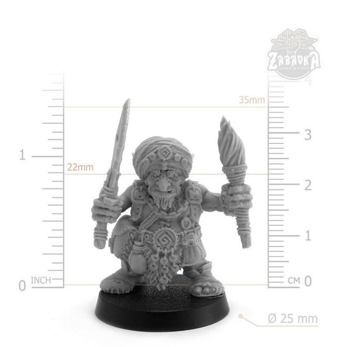 Гоблин странник / Goblin Wanderer (25 мм) Коллекционная миниатюра Zabavka - фото 2 - id-p173814335