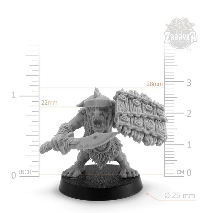 Гоблин страж / Goblin Guard (25 мм) Коллекционная миниатюра Zabavka - фото 2 - id-p173814336