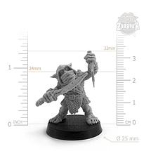 Гоблин убийца / Goblin Assasin-2 (25 мм) Коллекционная миниатюра Zabavka, фото 2