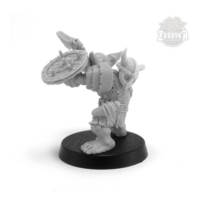 Гоблин варвар / Goblin Barbarian - 1 (25 мм) Коллекционная миниатюра Zabavka - фото 3 - id-p173814339